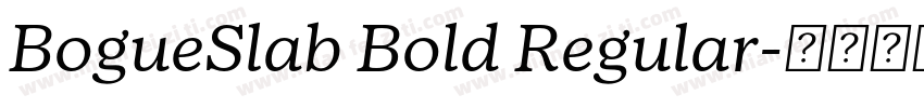 BogueSlab Bold Regular字体转换